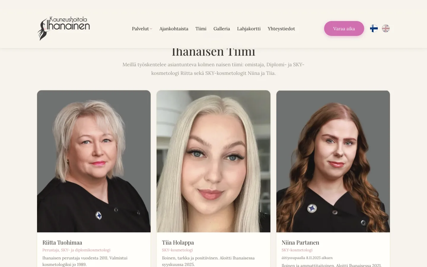Ihanainen team section