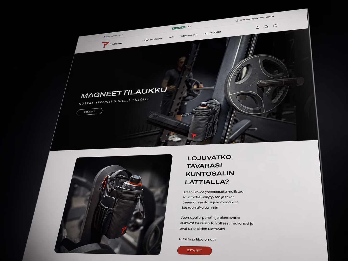 TreeniPro storefront